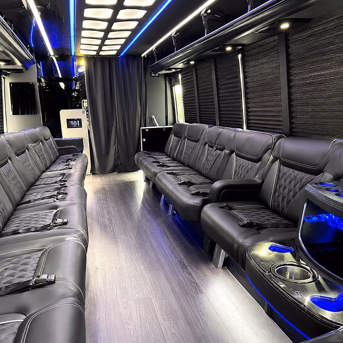 mountain view party bus rentals inside