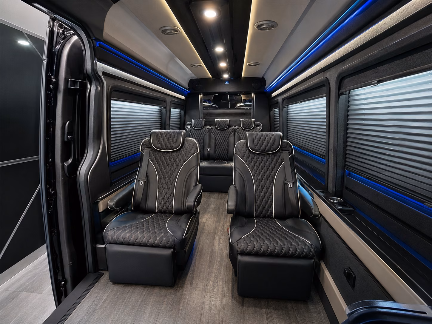 with luggage bays wifi reclining seats for every airport run